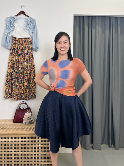 Pleated Butterfly Shorts