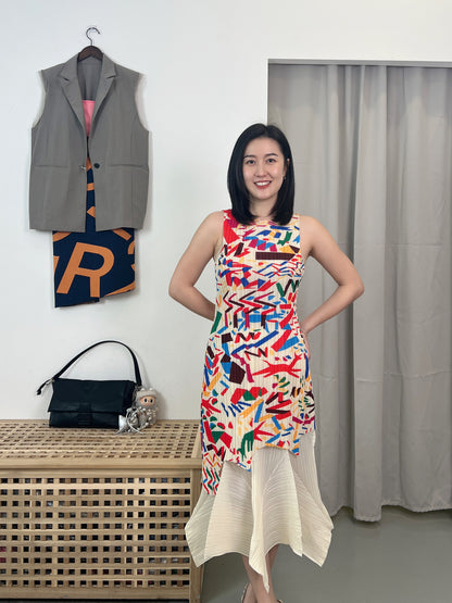 Pleated Cheer Dress